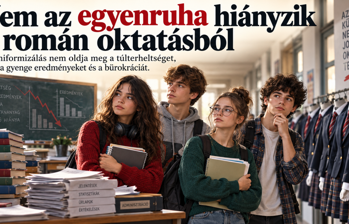 Nem az egyenruha hiányzik a román oktatásból