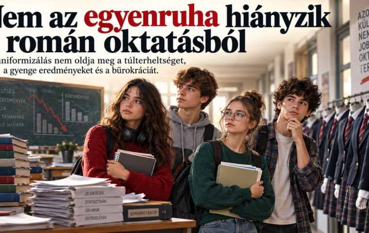 Nem az egyenruha hiányzik a román oktatásból